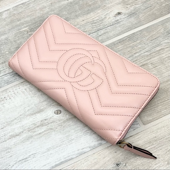 Gucci Dusty Pink Marmont XL Organizer Wallet - Picture 3 of 10